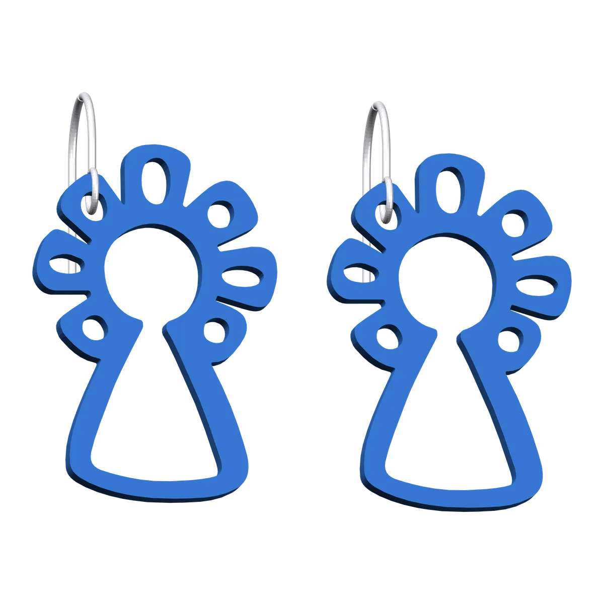 Pendientes Virgen del Pilar – azul