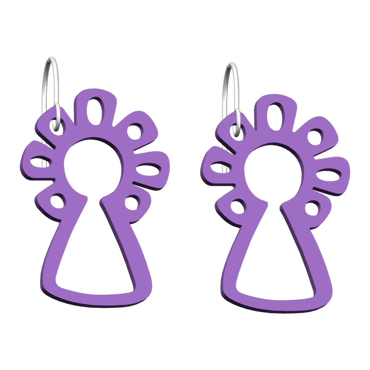 Pendientes Virgen del Pilar – morado