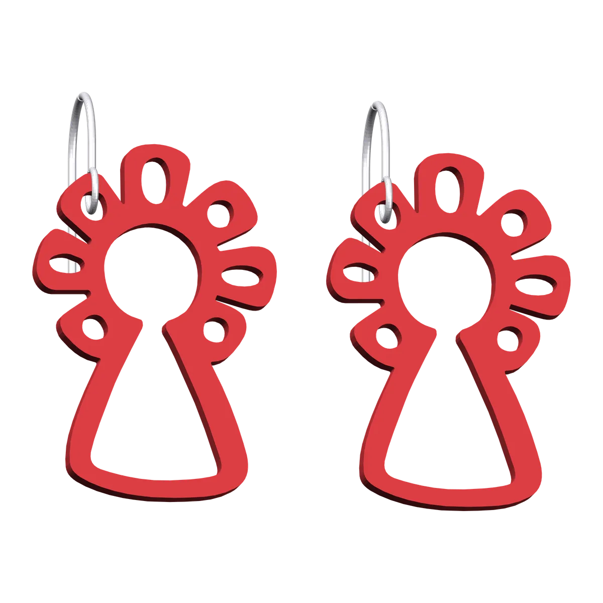 Pendientes Virgen del Pilar – rojo